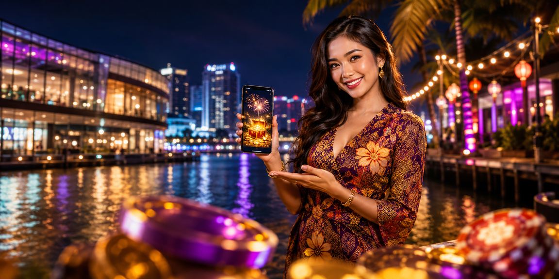 Antara muka kasino mudah alih dengan motif batik Malaysia